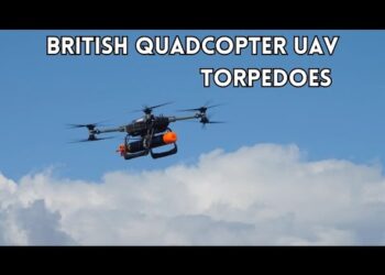 Перший у світі важкий дрон Т-600 запускає протипідводну торпеду