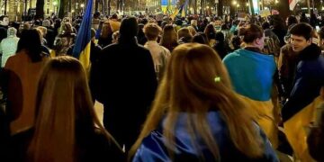 У Відні відбувся «Марш світла», присвячений річниці російського вторгнення в Україну