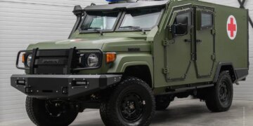 Німеччина передала Нацгвардії бронемашини MEDIGUARD із захистом від дронів