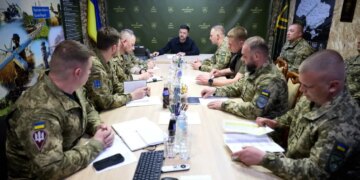 Посилення спроможностей для мідлстрайків: Зеленський зустрівся з воїнами, що входять до складу 20-го армійського корпусу