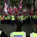 Тисячі людей вийшли на вулиці Лондона через міграцію та Палестину