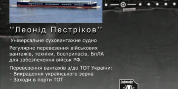 Українські дрони уразили суховантаж і військову логістику окупантів у Бердянську