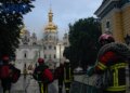 У Лаврі та Мистецькому арсеналі у Києві триває гасіння пожеж після масованого удару рф