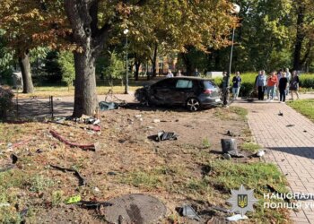 ДТП на зупинці у Києві: голова МВС показав кадри моменту зіткнення