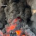 На Київщині після повторної атаки рф горять логістичні об'єкти – показали, що зараз на місці