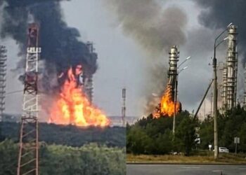 Дроны преодолели 2000 км: горит крупнейший нефтехимический комплекс РФ в Тобольске