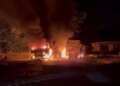 Дронова атака на Київщину спричинила пожежі на підприємствах та логістичному комплексі